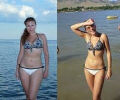 Πριν και μετά την απώλεια βάρους με μια δίαιτα καρπούζι